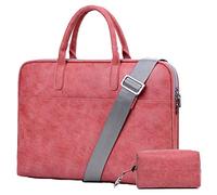 Sac à bandoulière Sacoche Housse Pochette pour Ordinateurs Portables 14 Pouces,Paquet d'accessoires, Pink Version 2 Set