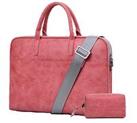 Sac à bandoulière Sacoche Housse Pochette pour Ordinateurs Portables 14 Pouces,Paquet d'accessoires, Pink Version 1 Set