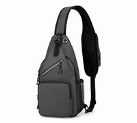 Sac à bandoulière Sacs à bandoulière Sacs Fanny Sac à bandoulière Sac à bandoulière Portable Sacs à Dos de randonnée pour Hommes Femmes Sac à Dos Sling Backpack (Gris foncé)