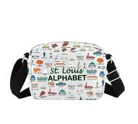 Sac à bandoulière Saint Louis pour amoureux des touristes, Stbagl-ou, Medium
