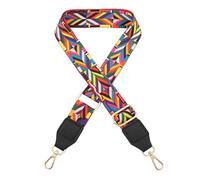 Sac à bandoulière Sangle de Ceinture pour Bretelles de Sac à Main Sac à Main à bandoulière de Remplacement Sangle de Style Ethnique Fermoir Noir Noir