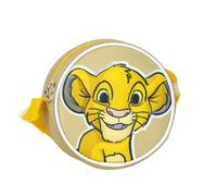 Sac à bandoulière Simba Disney sac de marche pour petites filles forme ronde, jaune, 18 x 16 x 5 cm
