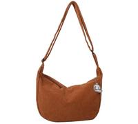Sac à bandoulière simple pour femme style coréen pour shopping japonais, Brun clair Brow, Medium