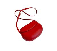 Sac à bandoulière simplifié pour femme, sac de selle au design unique, sac polyvalent pour téléphone portable, Rouge, Taille unique