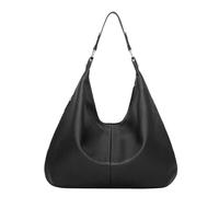 Sac à bandoulière solide avec pompon - Grande capacité - Sac à bandoulière, Noir , Taille unique