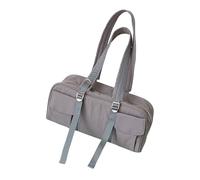 Sac à bandoulière spacieux pour le travail, les voyages et le fitness, sac à main décontracté en nylon avec poignée sur le dessus, sac de transport tendance, Gris, Bohème