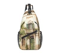 Sac à bandoulière style ancien avec branche d'olivier romaine et imprimé grec pour femme et homme