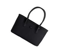 Sac à bandoulière style coréen pour femme - Simple - En cuir synthétique - Sac à main quotidien - Poignée supérieure - Rencontres - Bandoulière en cuir synthétique - Sac à main quotidien, Noir , One