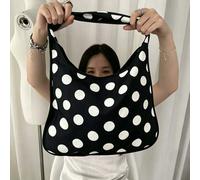 Sac à bandoulière style japonais & coréen design de niche style INS dentelle style chinois à pois, sac en tissu artistique frais féerique, sac à main d'épaule, pour les trajets, les sorties, les cours