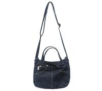 Sac à bandoulière style japonais en jean délavé de grande capacité pour un look artistique et tendance, bleu, As shown in the figure