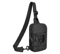 Sac à bandoulière style tactique, sac de poitrine compact for homme, sac à bandoulière durable for le quotidien