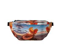 Sac à bandoulière super large pour homme et femme - Ceinture réglable pour sports de plein air, randonnée, voyage, cyclisme, randonnée, escalade, Shell on the Beach, Taille unique, Sac à dos