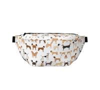 Sac à bandoulière super large pour homme et femme, ceinture réglable pour sports de plein air, randonnée, voyage, cyclisme, randonnée, escalade, Beagle Dog, Taille unique, Sac à dos décontracté
