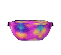 Sac à bandoulière super large pour homme et femme - Ceinture réglable pour sports de plein air, randonnée, voyage, cyclisme, randonnée, escalade, Imprimé lumière étoilée colorée, Taille unique, Sac à