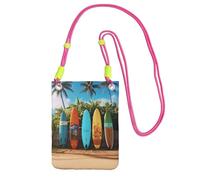 Sac à bandoulière Surf's Up pour téléphone portable et femme - Étanche - Mini sac à main pour téléphone portable - Avec sangle réglable - Pochette de voyage pour téléphone portable