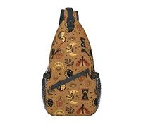 Sac à bandoulière Tarot Boho Moon Butterfly Magic Randonnée Daypack Bandoulière Épaule Sac à Dos Voyage Poitrine Pack pour Hommes Femmes