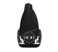 Sac à bandoulière Tarot Dog Moon Witchy Randonnée Daypack Crossbody épaule Sac à Dos Voyage Chest Pack pour Hommes Femmes