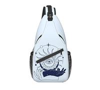Sac à bandoulière Tarot Magique Boho Main Soleil Bleu randonnée Sac à Dos bandoulière épaule Sac à Dos Voyage Poitrine Pack pour Hommes Femmes