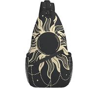 Sac à bandoulière Tarot Sun Boho Divination Randonnée Daypack Crossbody épaule Sac à Dos Voyage Chest Pack pour Hommes Femmes