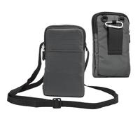 Sac à Bandoulière Téléphone Pochette Homme, Ceinture Clip Sacoche Etui, 7.2" Mini Poche Bandoulière Réglable Pochette Ceinture Sac Banane de Randonnée Crossbody Bag Sac Porté Epaule avec Mousqueton