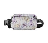 Sac à bandoulière tendance à motif floral sauvage aquarelle style shabby chic pour femme et homme avec sangle réglable pour voyage, gym, travail, Aquarelle Wild Floral Shabby Chic, Taille unique