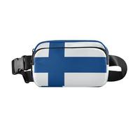 Sac à bandoulière tendance avec drapeau de la Finlande pour femmes hommes imperméable avec sangle réglable pour voyage vacances course à pied bolsa para celular para, drapeau de la Finlande, moderne,