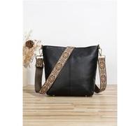 Sac à bandoulière tendance Crescent pour femme, sac à main hobo noir Multicolore G