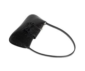 Sac à bandoulière tendance en cuir PU pour les aisselles, sac à main de soirée avec nœuds, sac à main pour femme, armoire élévatrice, sac à main en cuir PU, Noir/blanc, Beauté de masse