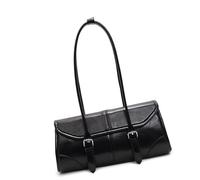 Sac à bandoulière tendance en cuir PU pour les aisselles, sac à main pratique pour les femmes à la recherche de styles et de fonctionnalité, sac de bureau décontracté, Noir , One Size