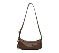 Sac à bandoulière tendance en cuir souple décontracté sous les aisselles pour les professionnels modernes à la recherche et les styles, Marron Bn, Medium