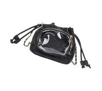 Sac à bandoulière tendance en polyuréthane pour téléphone portable, sac à bandoulière pour femme à la recherche de styles uniques sur le campus ou un événement social, sac à bandoulière compact, Noir