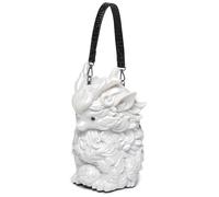 Sac à bandoulière tendance en PVC inspiré du dragon avec sangle réglable, sac à main léger pour femme, essentiels quotidiens, style créature mythique, sac à main à bandoulière réglable, sac pratique