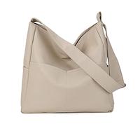 Sac à bandoulière tendance et décontracté en cuir PU pour femme - Sac à bandoulière décontracté - Sac à main en cuir pour femme - Soirée, blanc, Taille unique