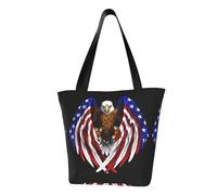 Sac à bandoulière tendance pour femme, motif aigle patriotique des États-Unis, sac à main, adapté pour le week-end, les voyages, le shopping, sac à bandoulière, sac à bandoulière
