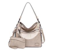 Sac à bandoulière tendance pour femme nouveau design élégant et pratique pour un usage quotidien et professionnel (Beige, One Size)