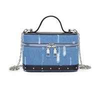 Sac à bandoulière tendance pour femme, style coréen, sac à main, shopping, rendez-vous galant, denim, bandoulière pour femme, boîte carrée, style coréen, handag, style 3, One Size