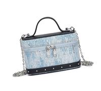 Sac à bandoulière tendance pour femme, style coréen, sac à main, shopping, rendez-vous galant, denim, bandoulière pour femme, boîte carrée, style coréen, handag, style 2, One Size