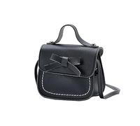 Sac à bandoulière tendance pour filles avec nœud pour enfants et adultes, Noir , taille unique