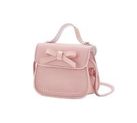 Sac à bandoulière tendance pour filles avec nœud pour enfants et adultes, rose, taille unique