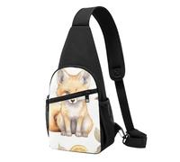 Sac à bandoulière tendance pour homme et femme - Sac banane décontracté - Motif fleurs de dahlia - Pour voyage, randonnée, Petits animaux et citrons, Taille unique