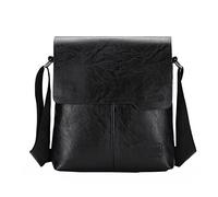 Sac à bandoulière tendance pour homme, sac en cuir, porte-documents, sac à dos d'embrayage, sac à bandoulière vertical, sac à bandoulière, Noir , Taille unique
