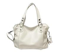 Sac à bandoulière tendance pour un usage quotidien avec sangle réglable, sacs à bandoulière décontractés en cuir PU, sac à main avec poignée supérieure, accessoire de mode délicat, blanc, One Size