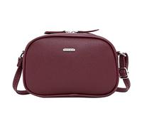Sac à bandoulière tendance simple couleur unie nouveau motif grande capacité pratique fermeture éclair sac bandoulière hommes, bordeaux, Taille unique
