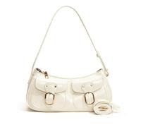 Sac à bandoulière tendance sous les bras Sac à main pratique en cuir PU Sac à main de travail pour étudiants et nouveaux arrivants au bureau Sac à main de transport quotidien, blanc, One Size