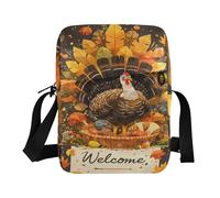 Sac à bandoulière « Thanks Giving Day Turkey » pour homme avec sangle réglable pour le travail quotidien en plein air