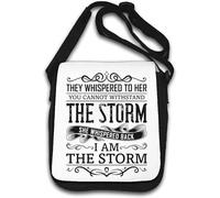 Sac à bandoulière « They Whispered To Her You Cannot Withstand The Storm » Blanc