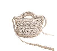 Sac à bandoulière tissé 2024 en coton pour vacances, plage, sac à main tendance pour fille et femme, sac de voyage polyvalent, Comme sur la photo., As shown in the figure