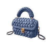 Sac à bandoulière tissé décontracté avec sangle réglable - Gros sac à main fait à la main pour les trajets quotidiens, les sorties de fin de semaine