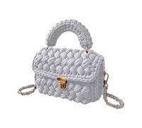 Sac à bandoulière tissé décontracté avec sangle réglable - Gros sac à main fait à la main pour les trajets quotidiens, les sorties de fin de semaine