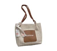 Sac à bandoulière tissé élégant pour femme, sac fourre-tout léger et pratique, grande capacité, tendance qui améliore vos styles, grande capacité, bandoulière tissée, accessoire tendance et pratique